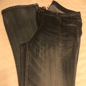 Dark/faded denim jeans. Size 20